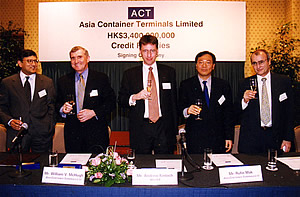 Signing ceremony, Asia Container Terminals, Hong Kong